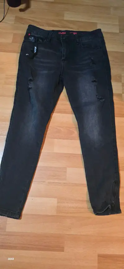 Jeans negros desgastados con cierre JJO - miniatura 4