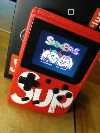 Consola portátil retro SUP Plus roja - miniatura 1