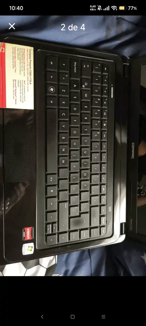 Laptop Compaq Presario CQ43 en buen estado - 2