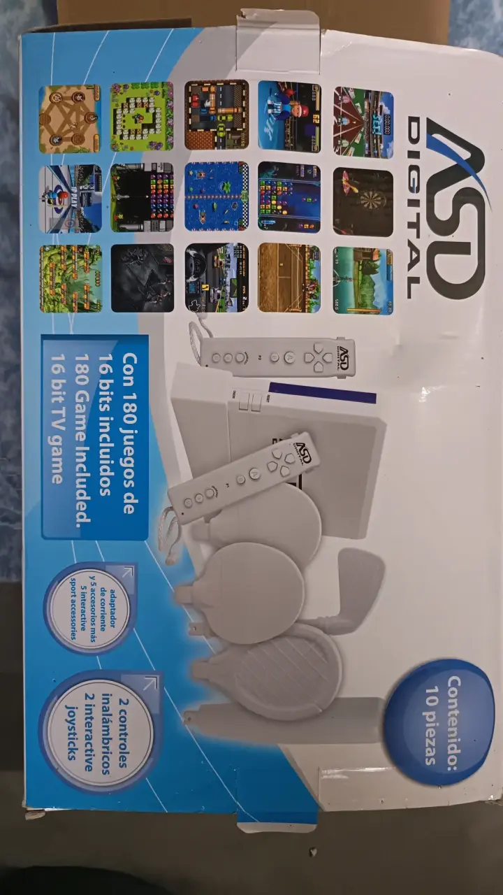 Consola de Juegos ASD Digital con 180 Juegos - 2