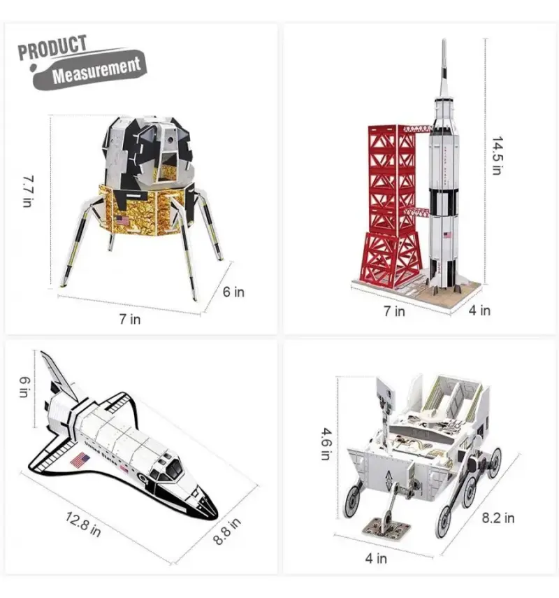 Puzzle 3D Misión Espacial 🚀, Impecable - 5