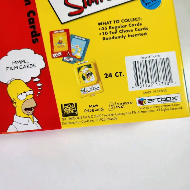 LOS SIMPSONS CARTAS FILM CARDS, AÑO 2000 ARTBOX - 6