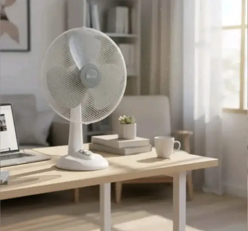 NUEVO / Ventilador de mesa Kendal blanco GRANDE - 2