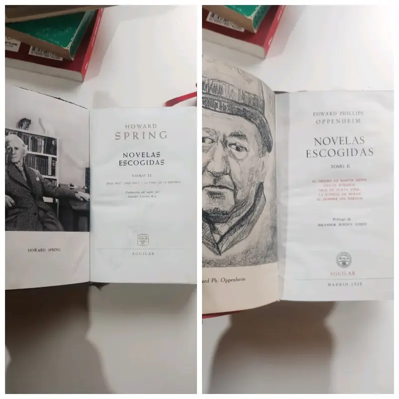 Libros Novelas Escogidas Tomo II Howard Spring y Edward Oppenheim - 3