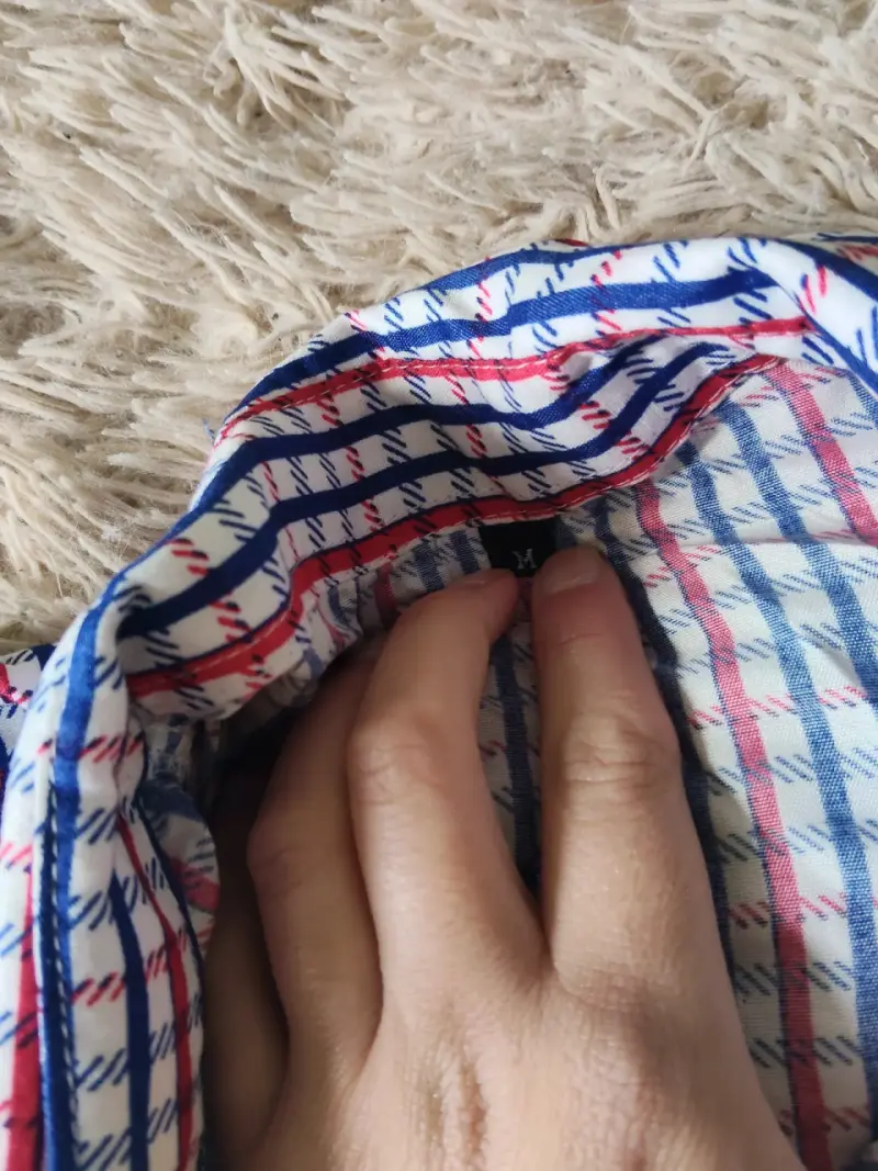 Camisa de hombre a cuadros multicolor talla M - 3