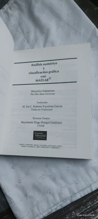 Libro Análisis Numérico y Visualización Gráfica con MATLAB - miniatura 4