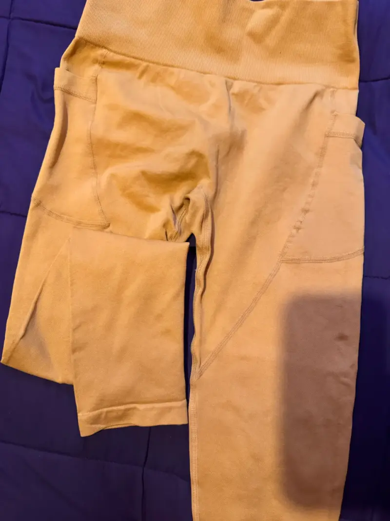 Leggings deportivos amarillo sin uso - 3