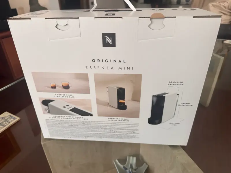 Máquina de Café Nespresso Essenza Mini Negra - 3