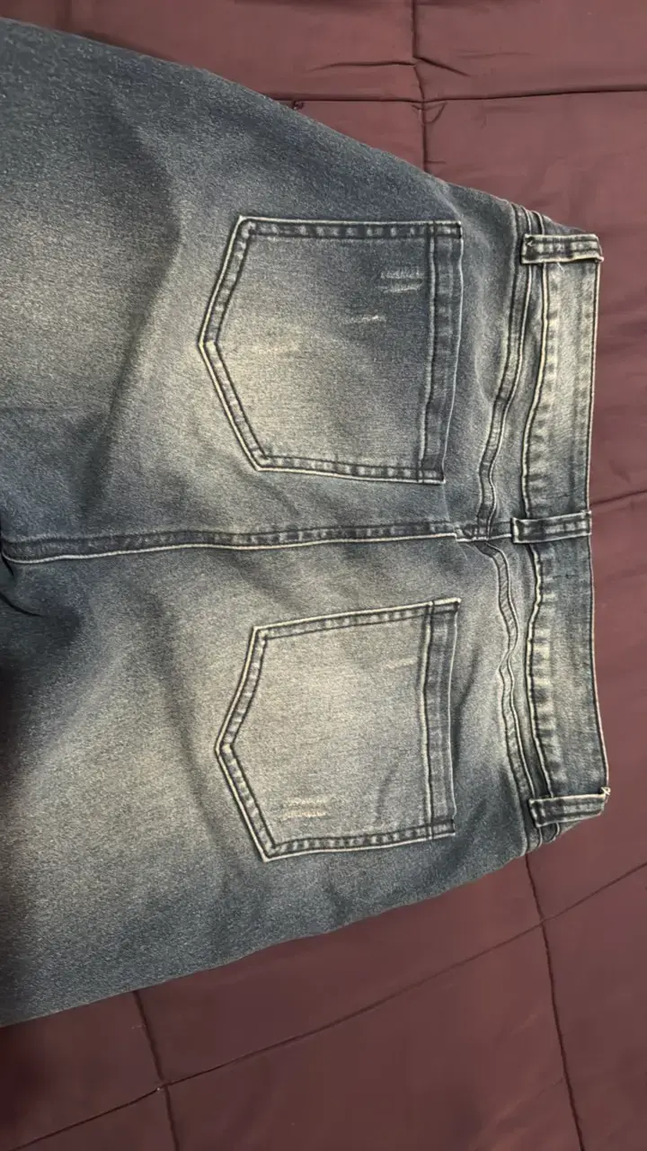 Jeans azul desgastado para mujer - 3