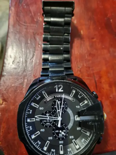 Reloj Diesel negro con cronógrafo - miniatura 1