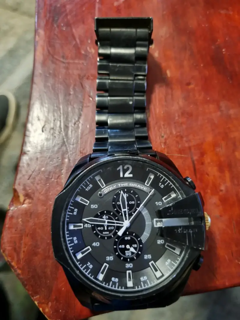 Reloj Diesel negro con cronógrafo - 4