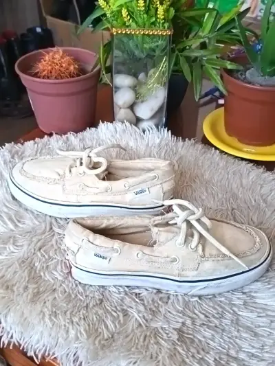 Zapatillas náuticas beige Vans para hombre - miniatura 1