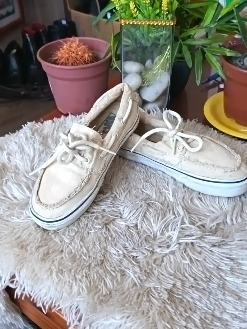 Zapatillas náuticas beige Vans para hombre - 2