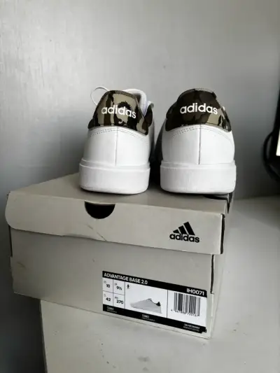 Zapatillas blancas Adidas Advantage Base 2.0 - miniatura 2