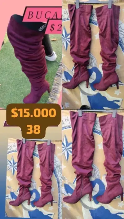 Botas Bucaneras Negras Talla 38 - miniatura 4