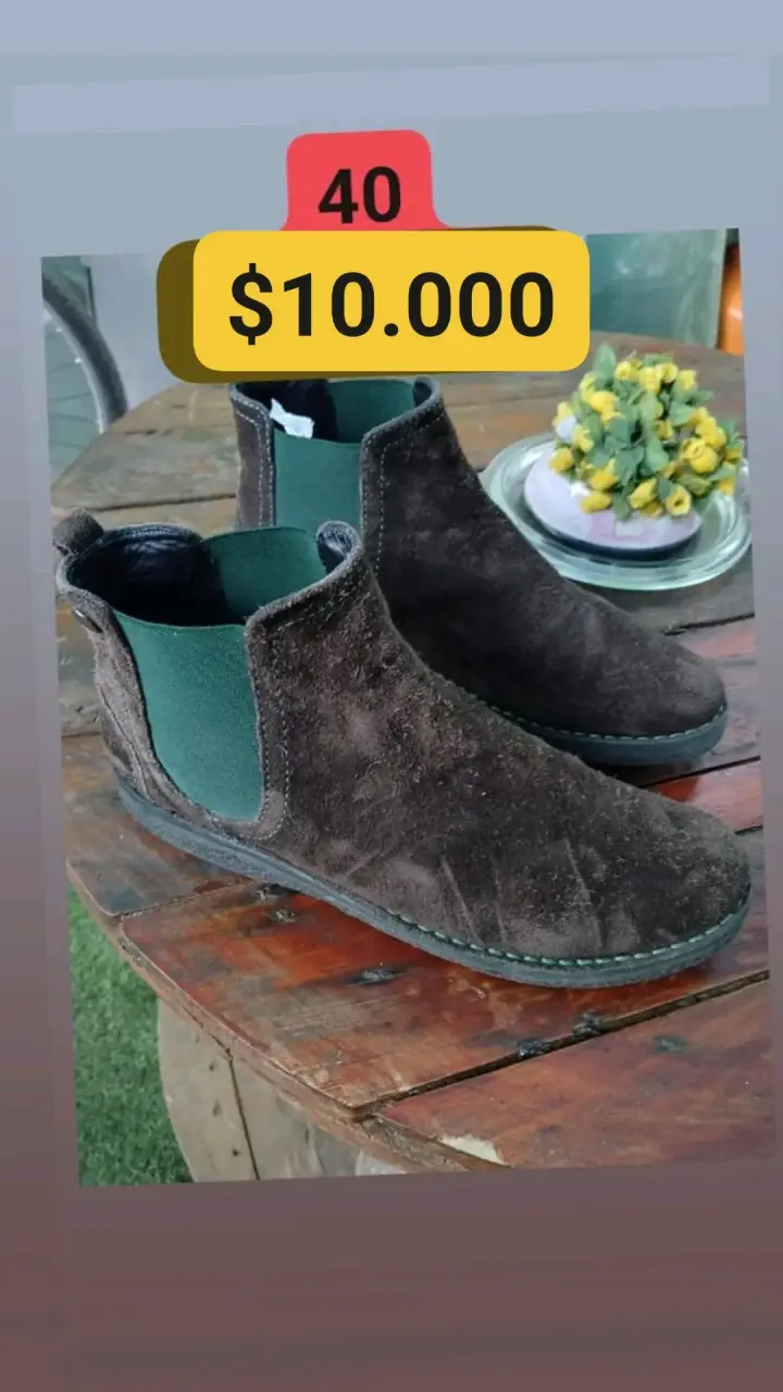 Botas de cuero negras talla 39 - 4