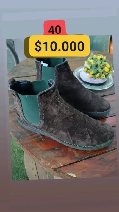Botas de cuero negras talla 39 - miniatura 4