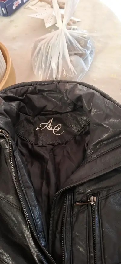 Chaqueta de cuero negra Arma Collection - miniatura 5