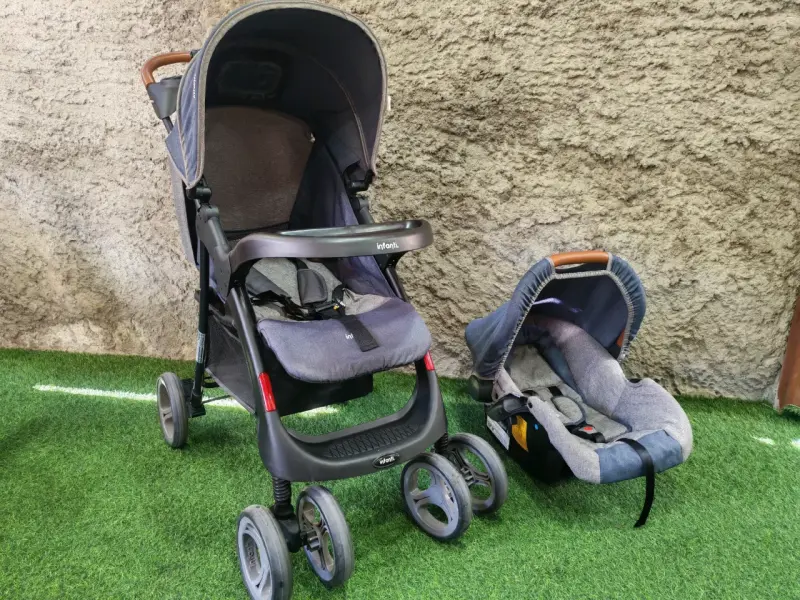 Coche y silla de auto Infanti en excelente estado - 2