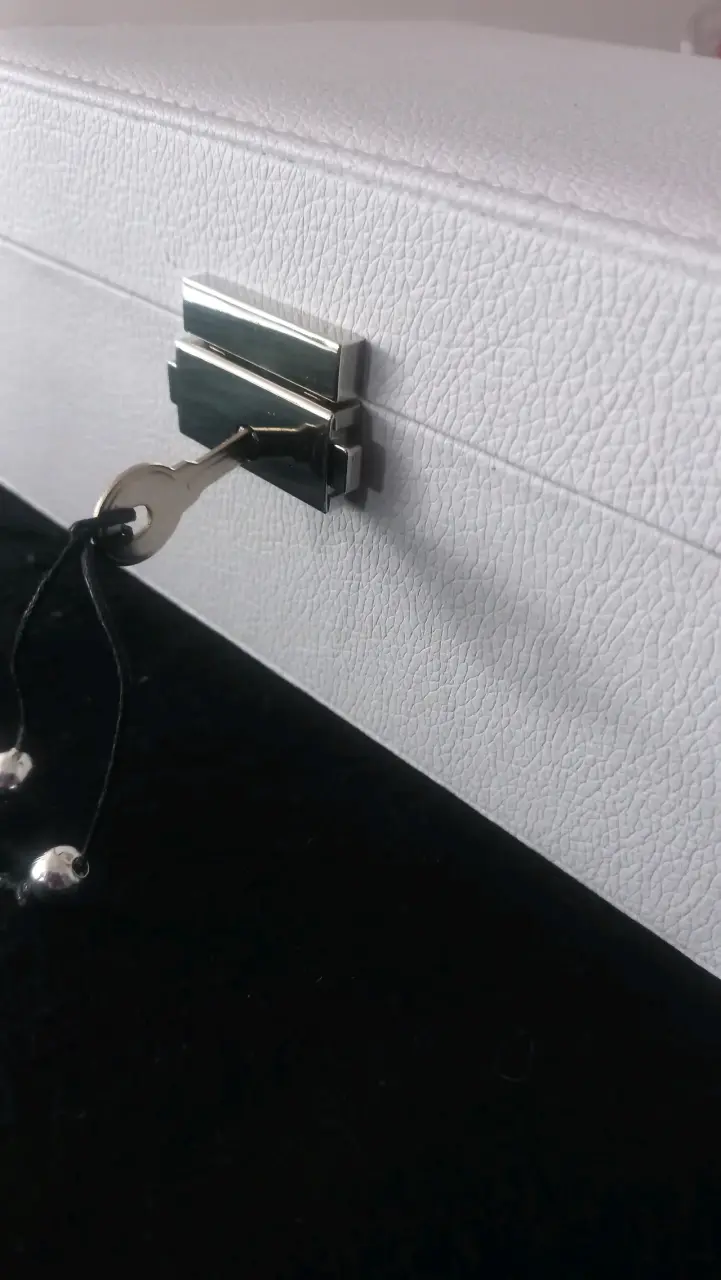 Caja organizadora de joyas con cerradura - 5