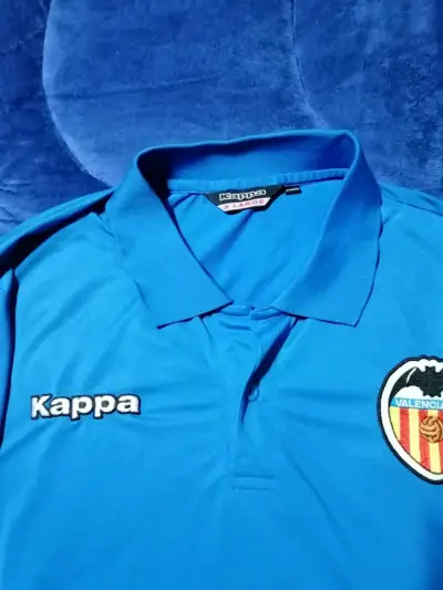 Polera deportiva azul Kappa Valencia original - miniatura 2