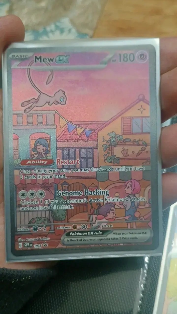 Carta Pokémon Mew EX Holográfica - 1