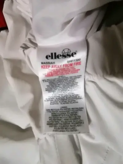 Cortaviento Ellesse blanco con capucha - miniatura 3