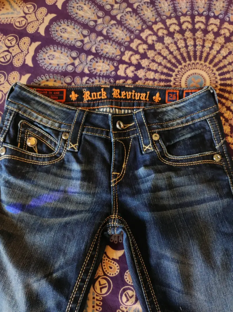 Jeans Rock Revival para mujer talla 26 - 1