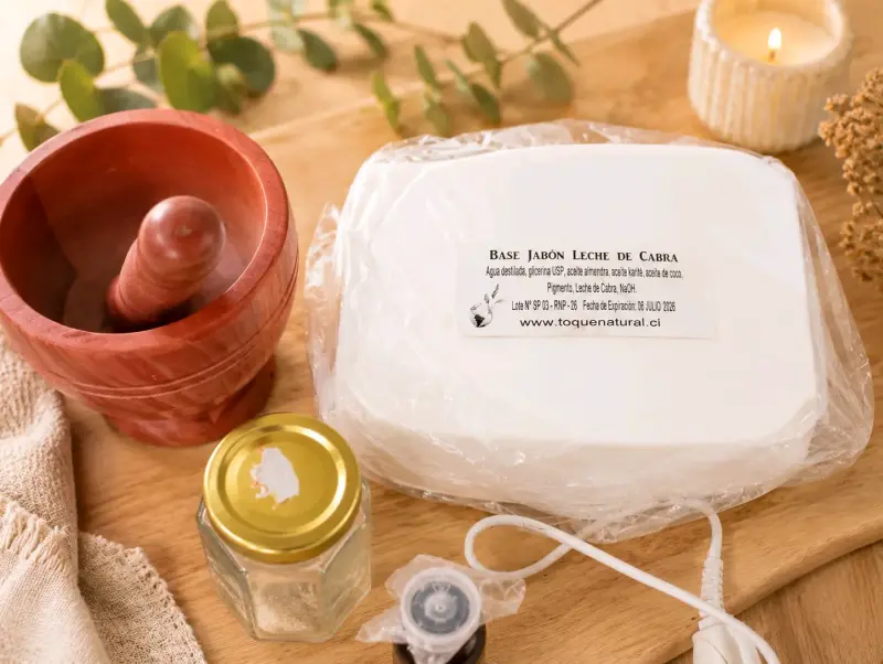 Kit para hacer jabón artesanal con base de leche de cabra - 2