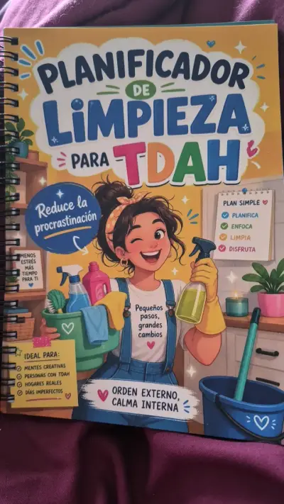 Planificador de Limpieza para TDAH con Consejos - miniatura 1