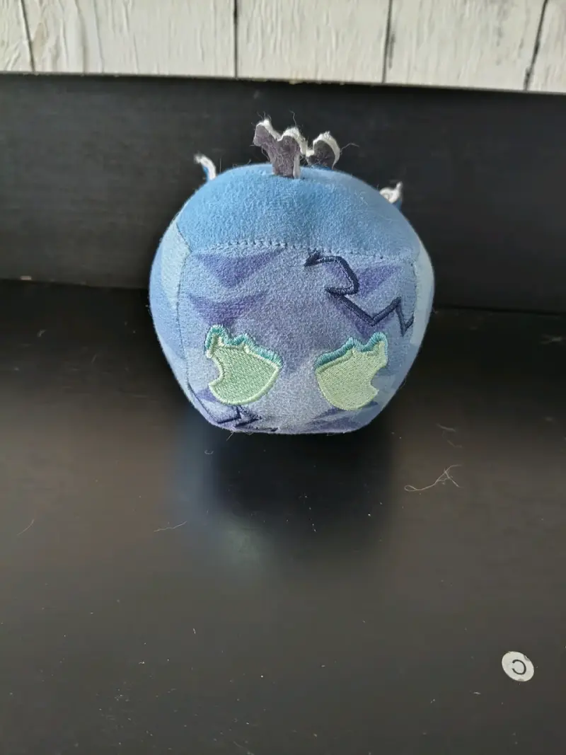 Mini fruta de peluche azul con diseño de dragón - 3