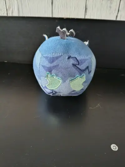 Mini fruta de  peluche azul con diseño de dragón - miniatura 3