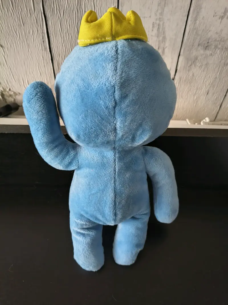 Peluche anime azul con corona amarilla para niños - 2