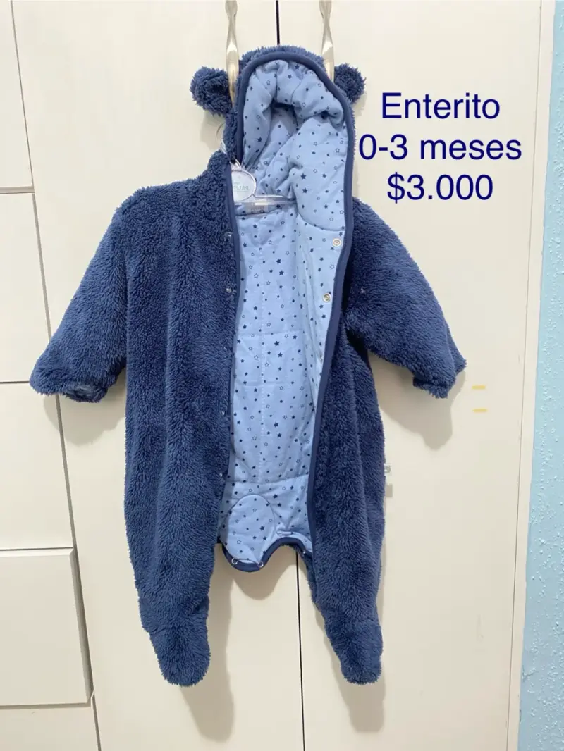 Enterito de bebé azul 0-3 meses
