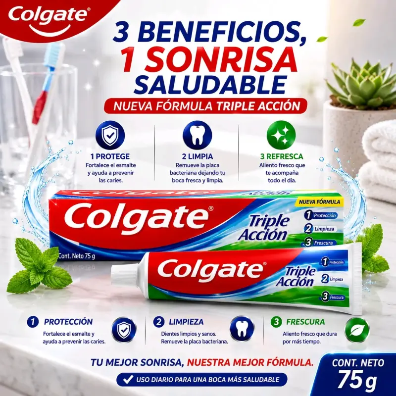 Pasta de Dientes Colgate Triple Acción 75g