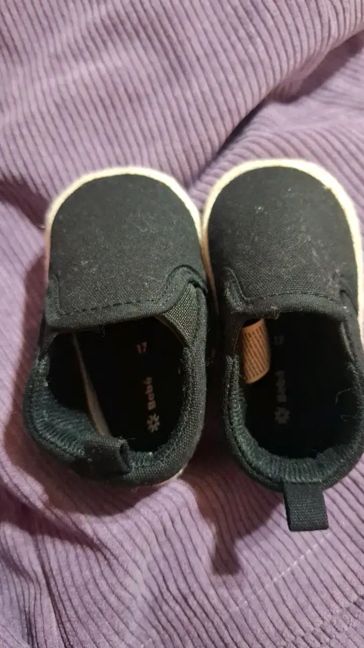 Zapatillas negras para bebé unisex - 3