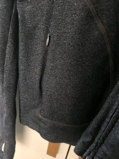 Chaqueta deportiva gris GapFit con cierre - miniatura 3