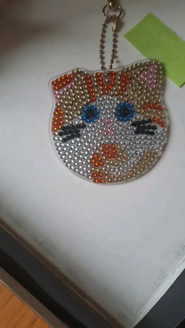 Set de llaveros de animales con diamantes 8 un. - 2