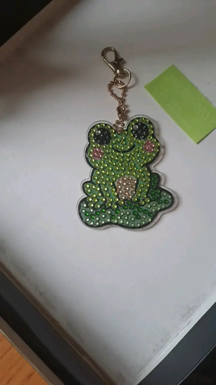 Set de llaveros de animales con diamantes 8 un. - 3