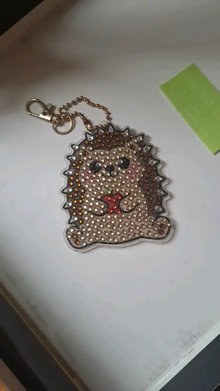 Set de llaveros de animales con diamantes 8 un. - 4