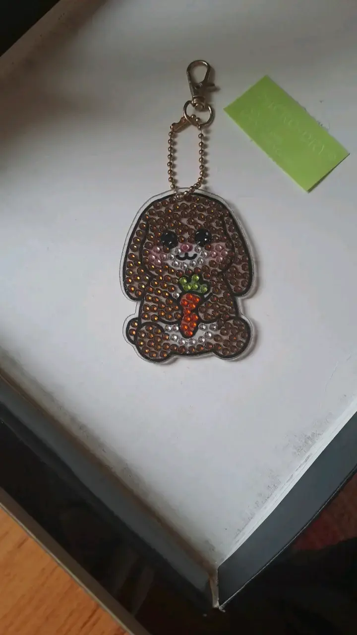 Set de llaveros de animales con diamantes 8 un. - 5