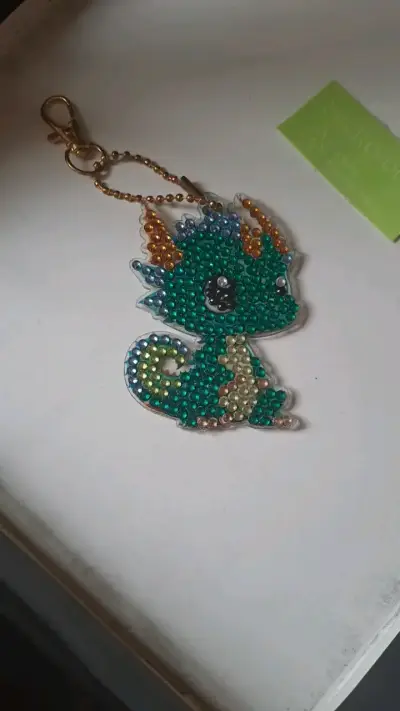 Set de llaveros de animales con diamantes 8 un. - miniatura 6