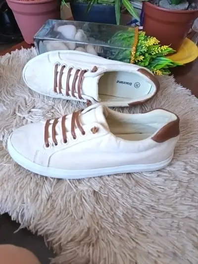 Zapatillas casuales beige Graceland para mujer - miniatura 2