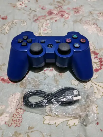 Control inalámbrico nuevo para PS3 con cable USB - miniatura 1