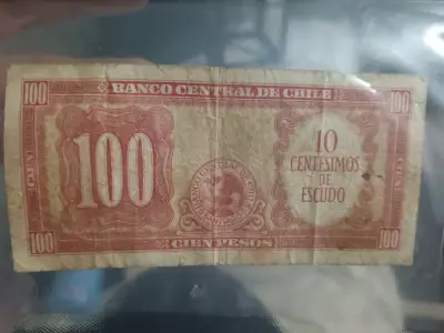 Billete antiguo de 100 pesos chilenos - miniatura 2