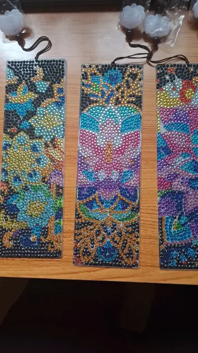 6 Marcadores de pagina en diamante - miniatura 4