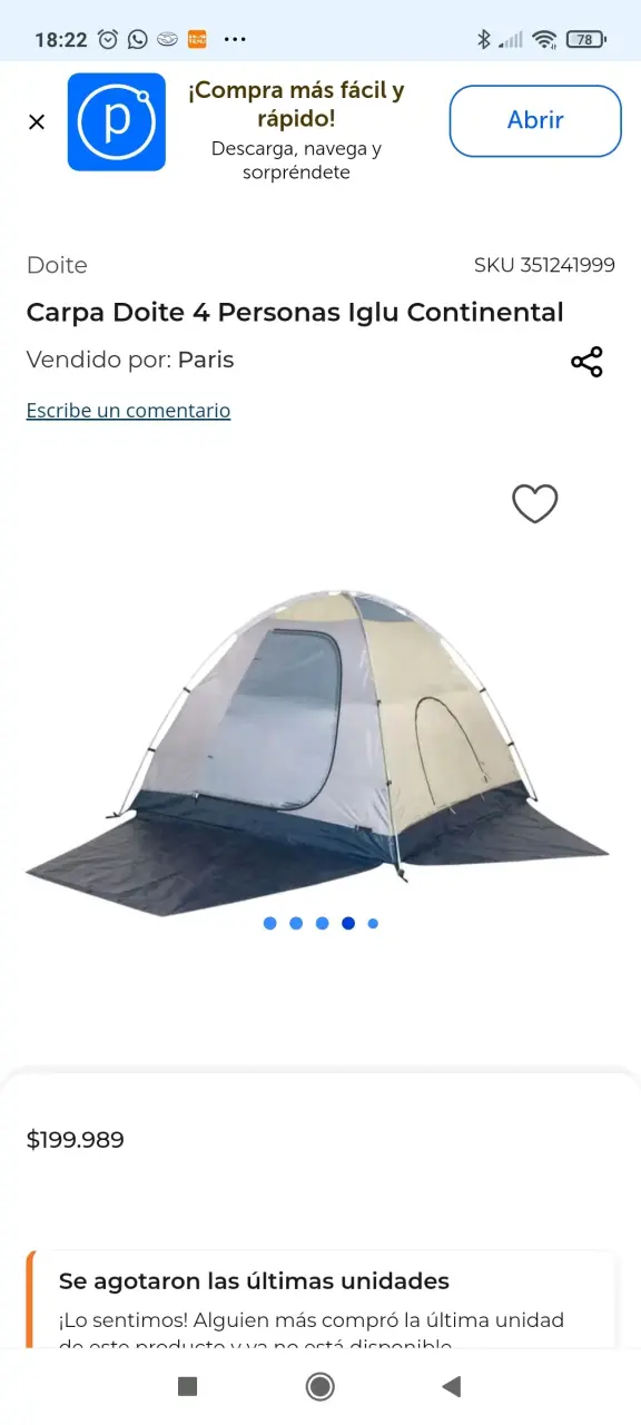 Carpa Doite 4 Personas Iglu Continental - 3