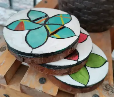 Set posavasos 100% artesanales✨ - miniatura 4