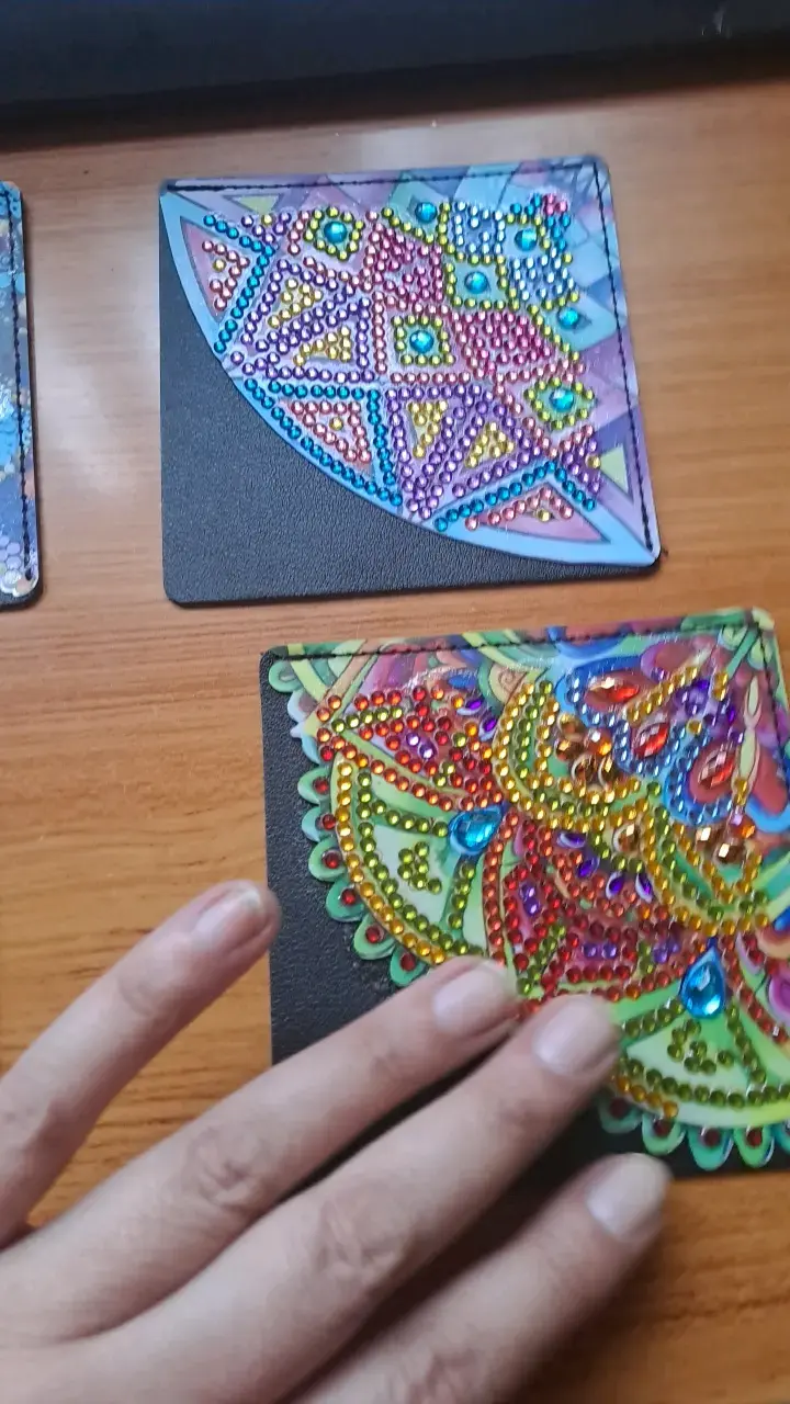 Para de marcadores de paginas de cuero - 3