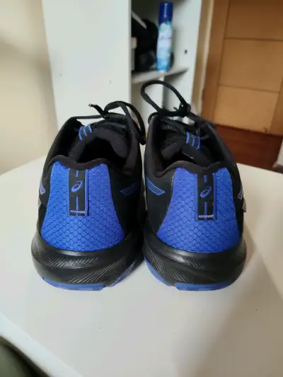 Zapatillas deportivas Asics Gel Challenger negras y azules - miniatura 3